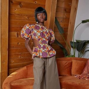 NWT Autumn Adeigbo Ilona‎ Blouse Size 6